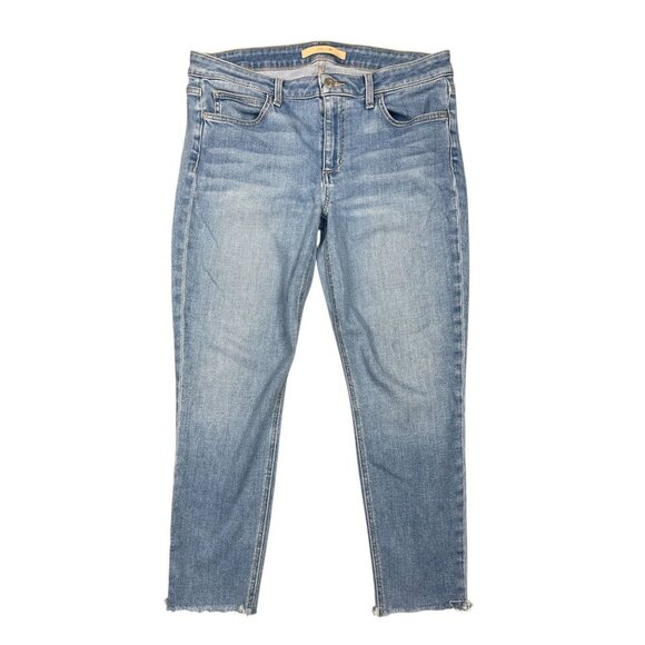 Joes Jeans Womens Size 31 The Icon Mid Rise Skinny Crop Light Wash - Picture 1 of 4